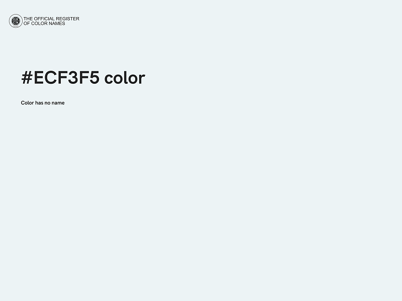 #ECF3F5 color image