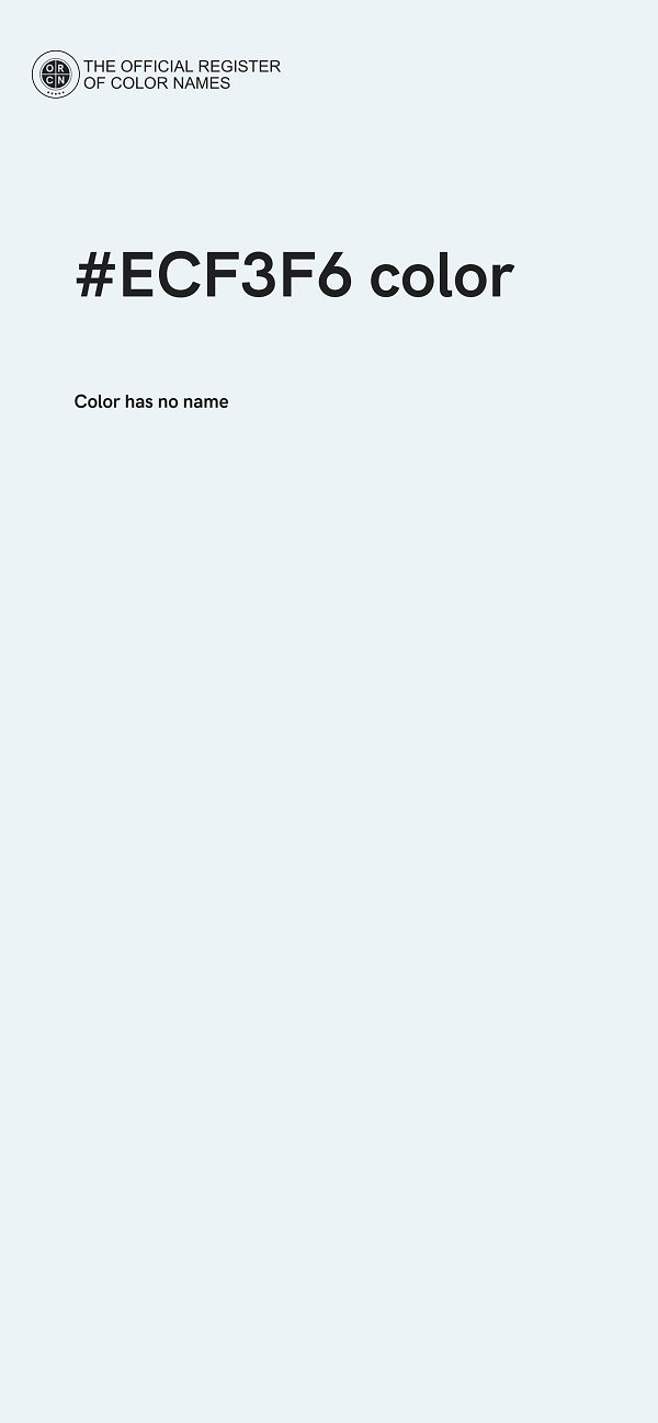 #ECF3F6 color image