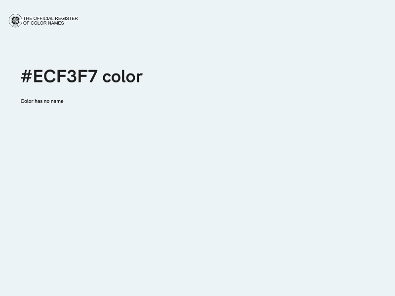 #ECF3F7 color image
