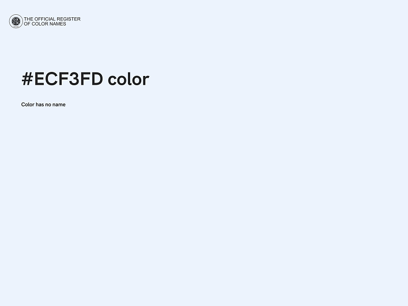 #ECF3FD color image