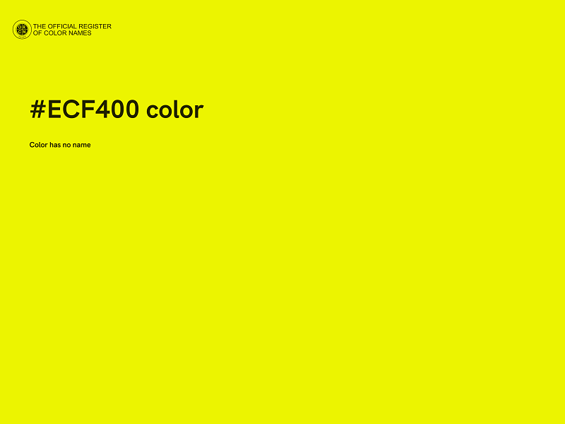 #ECF400 color image