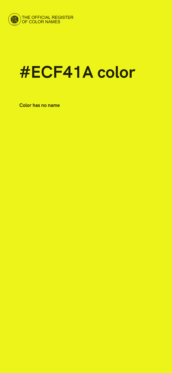 #ECF41A color image