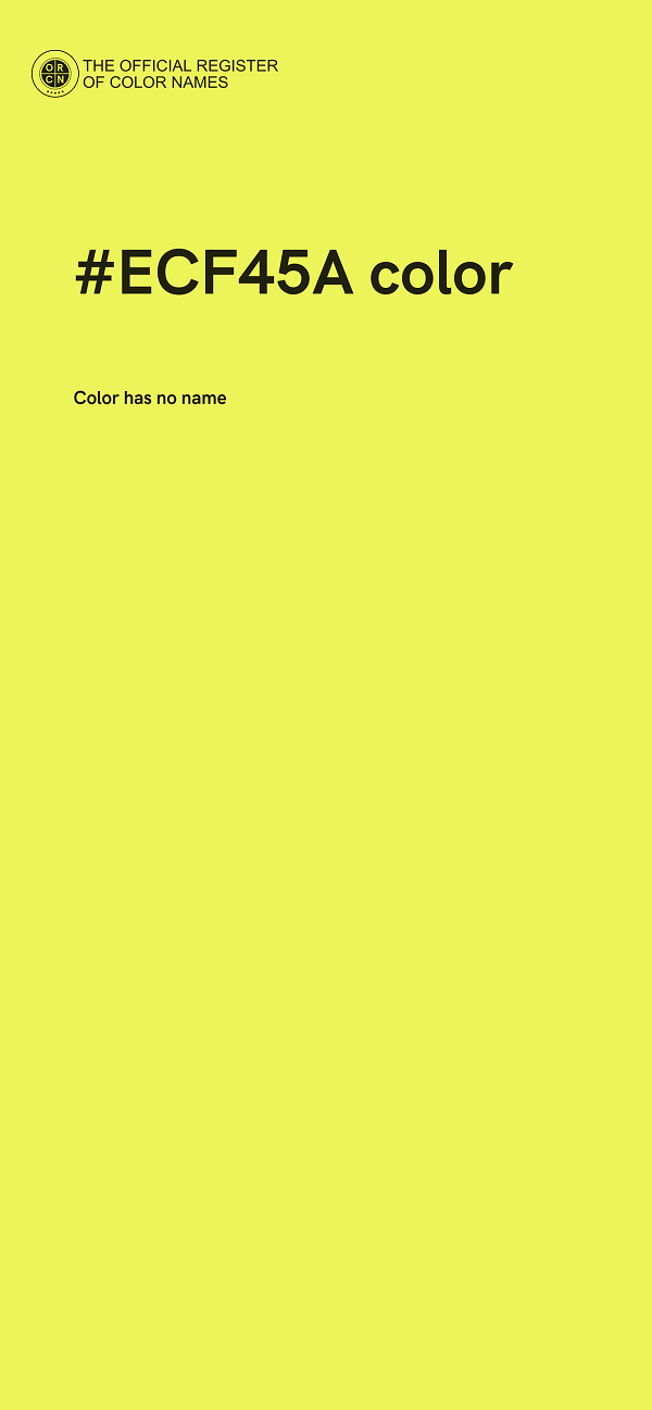 #ECF45A color image