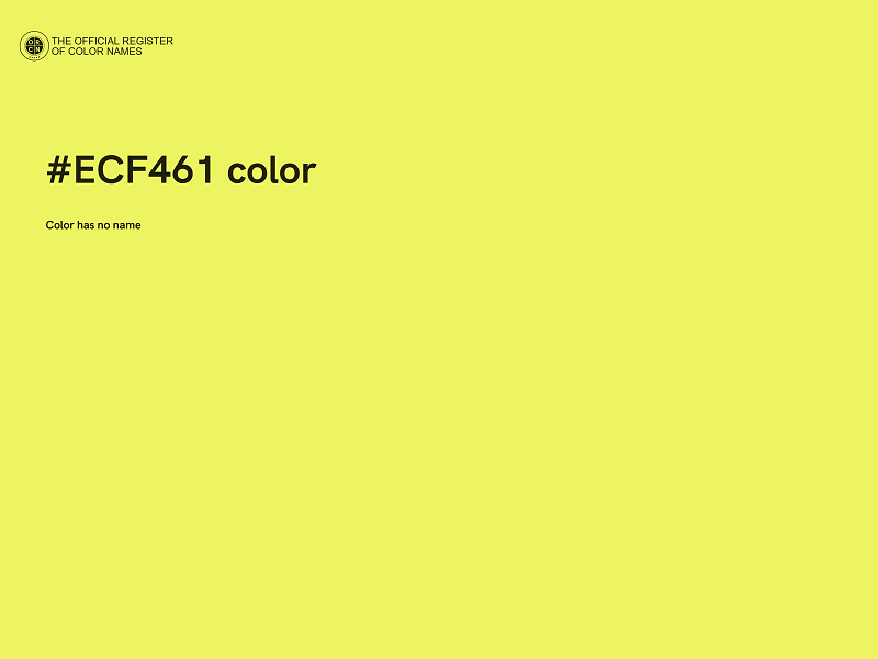#ECF461 color image