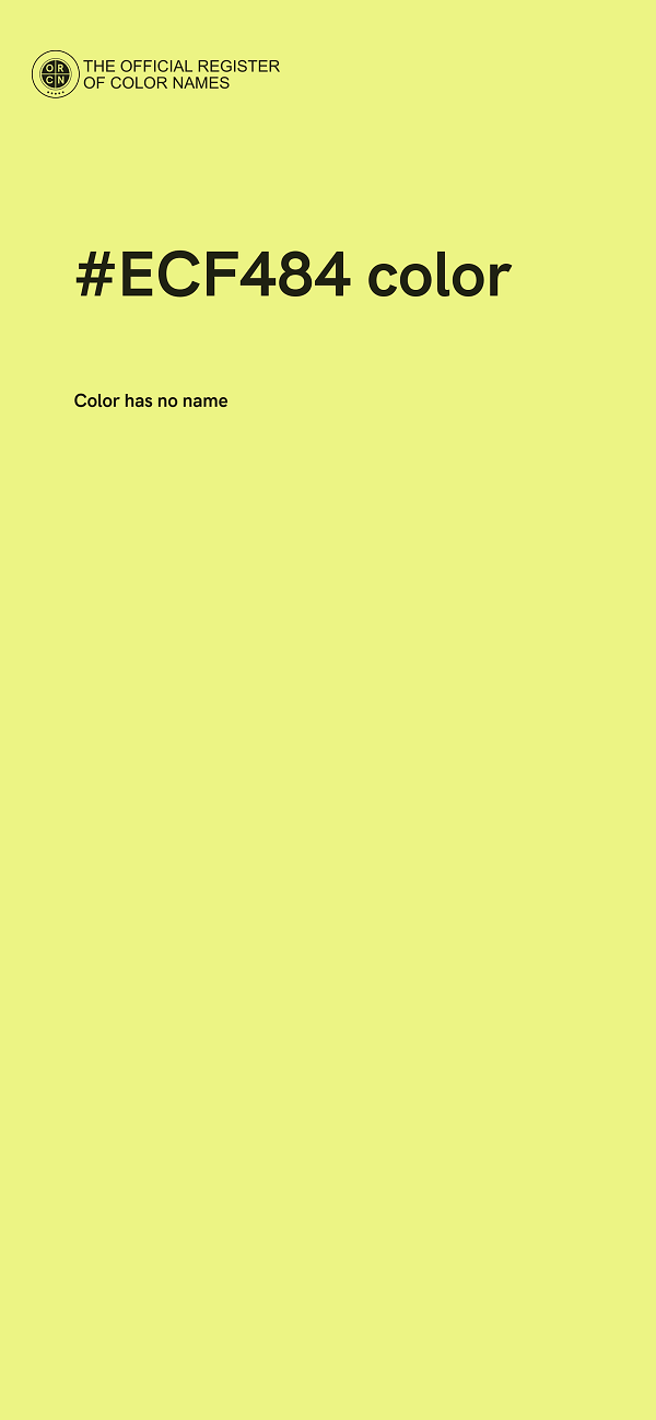#ECF484 color image