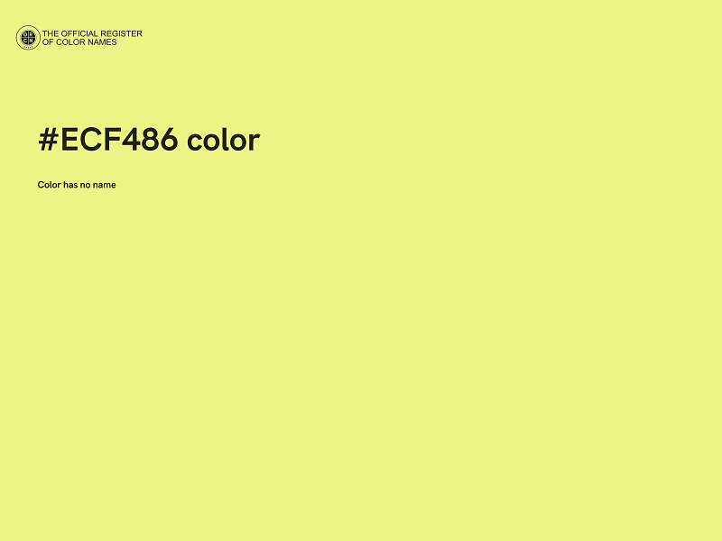 #ECF486 color image