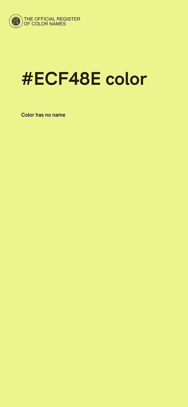 #ECF48E color image