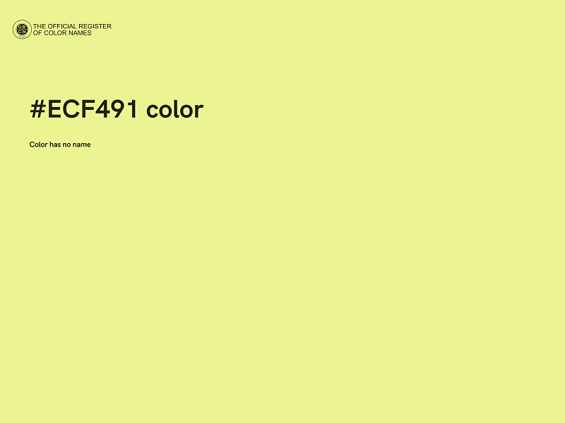#ECF491 color image