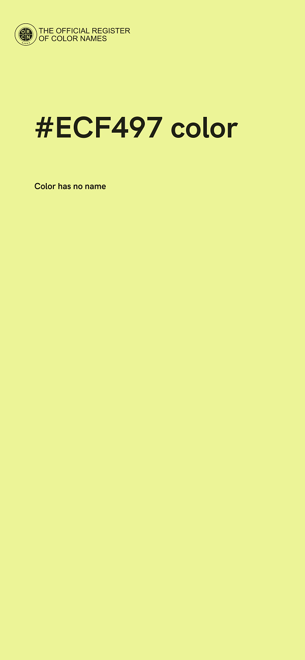 #ECF497 color image