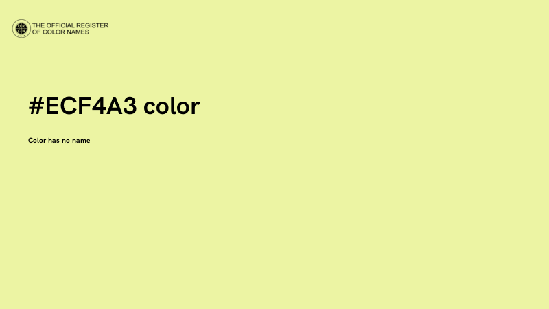 #ECF4A3 color image