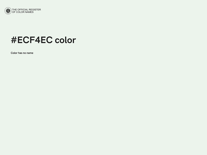 #ECF4EC color image