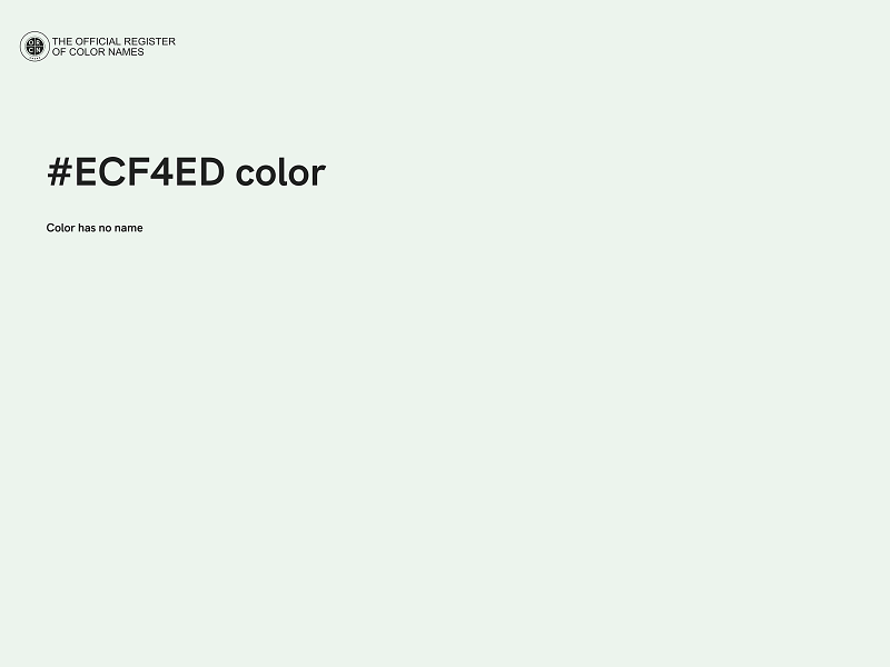 #ECF4ED color image