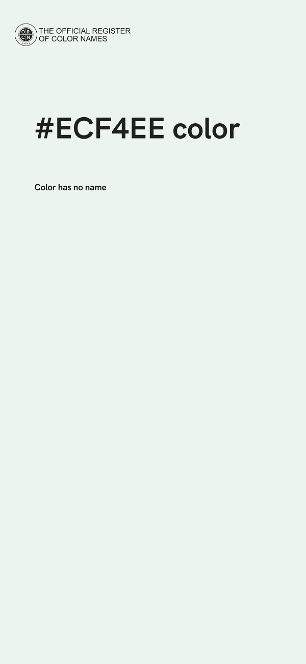 #ECF4EE color image