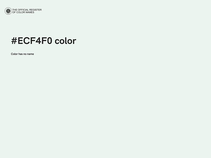 #ECF4F0 color image