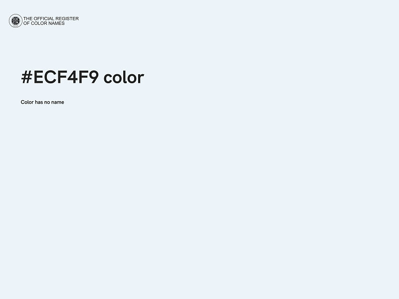 #ECF4F9 color image