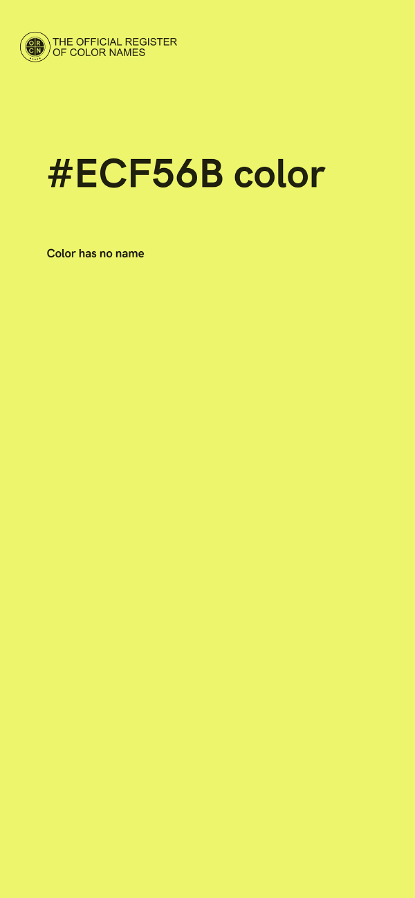 #ECF56B color image