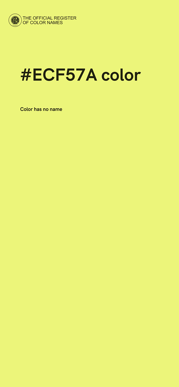 #ECF57A color image