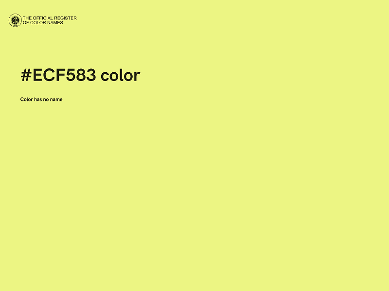 #ECF583 color image