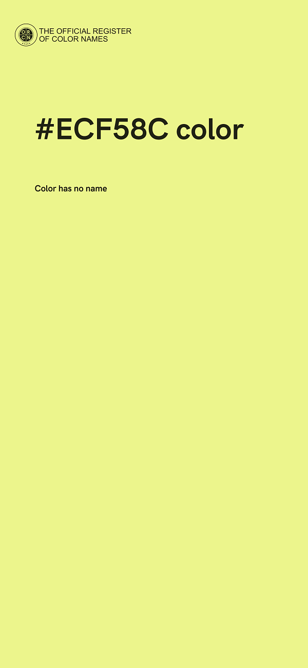 #ECF58C color image