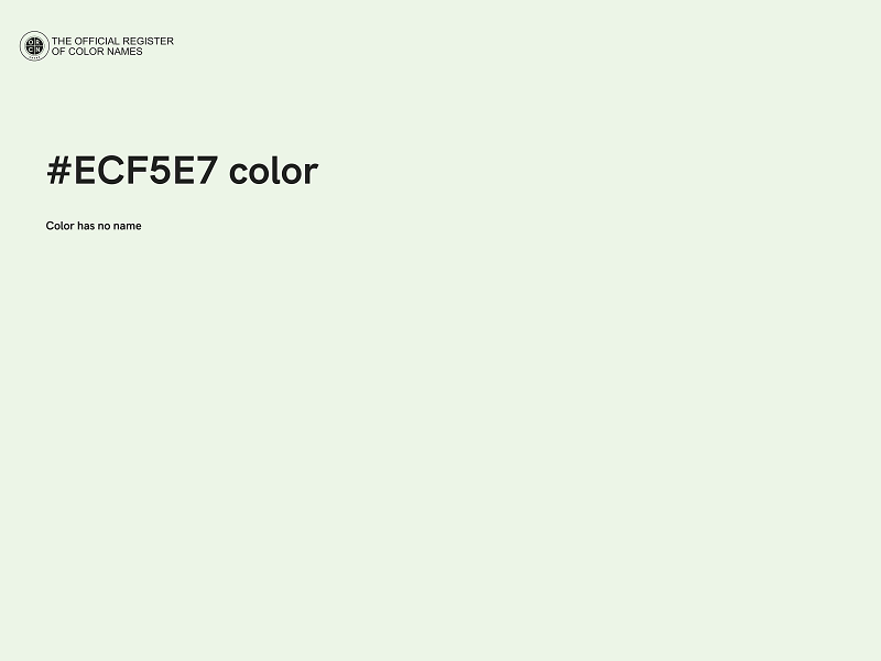 #ECF5E7 color image