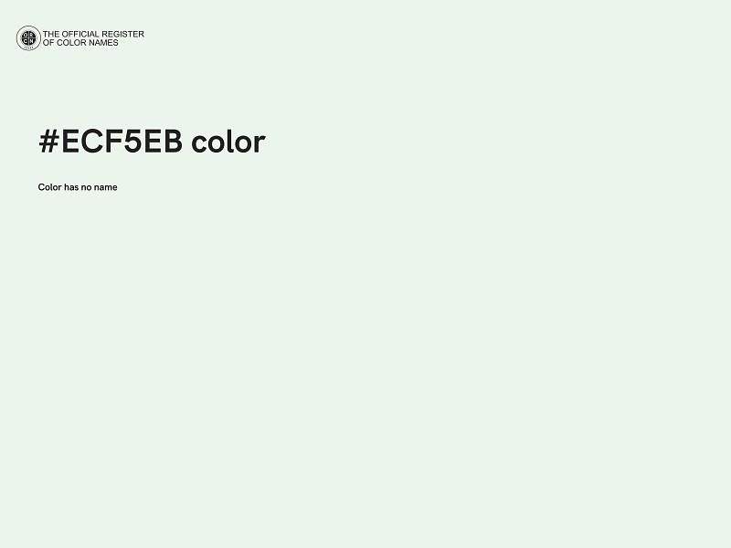 #ECF5EB color image