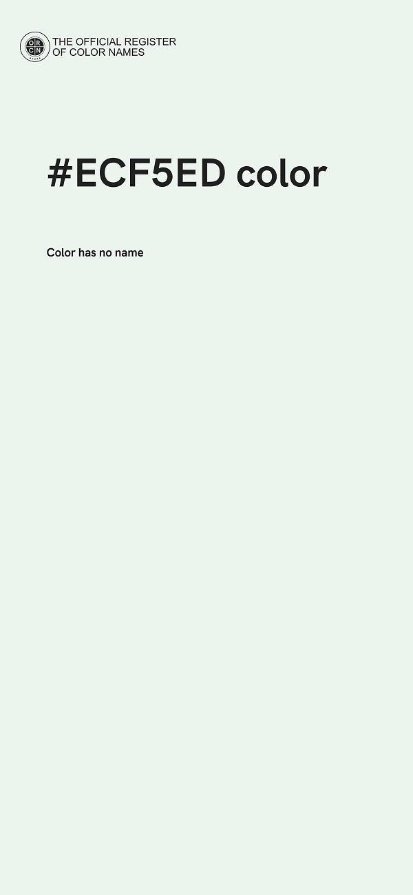 #ECF5ED color image