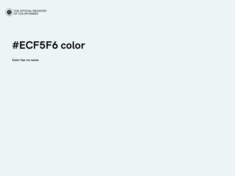 #ECF5F6 color image