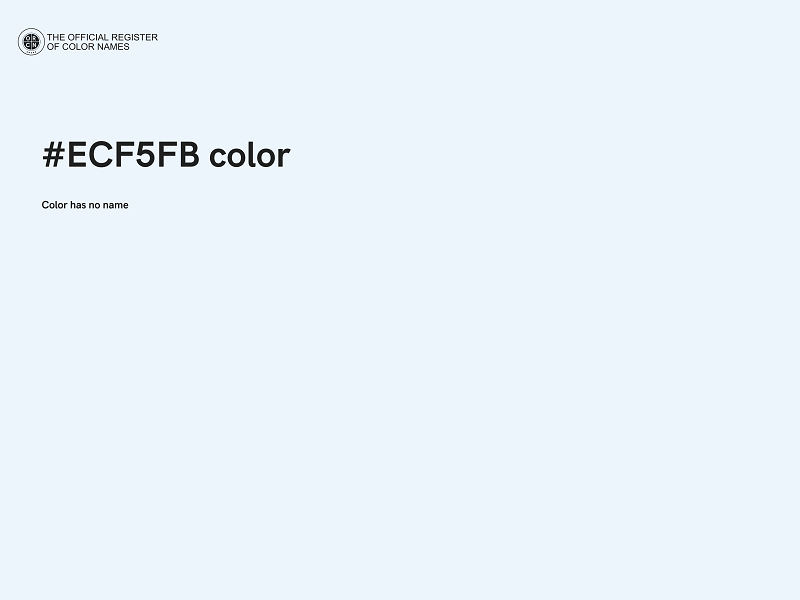 #ECF5FB color image