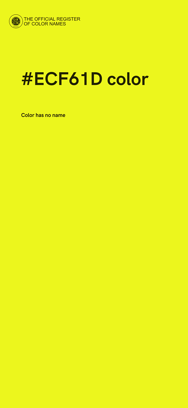 #ECF61D color image