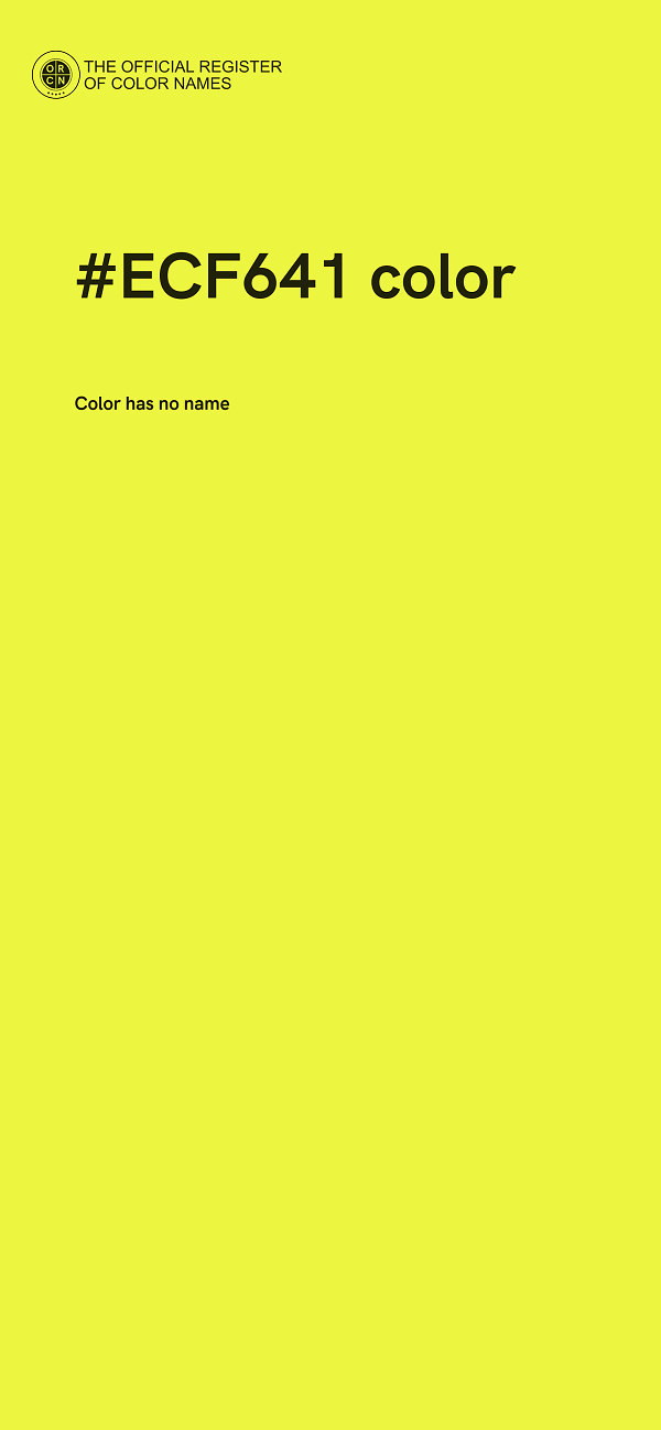 #ECF641 color image