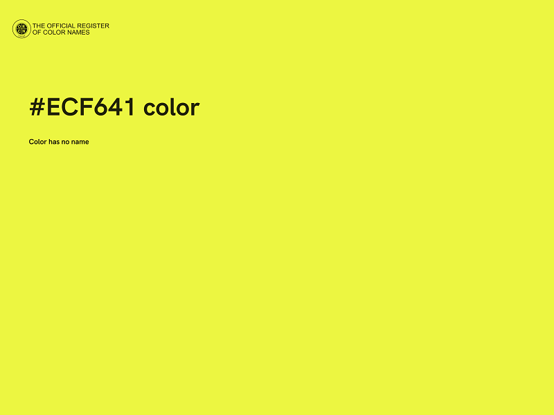 #ECF641 color image