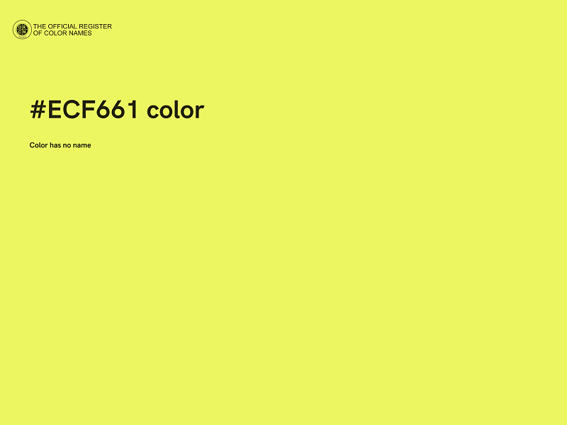 #ECF661 color image