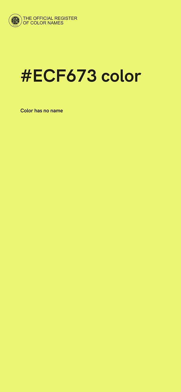 #ECF673 color image
