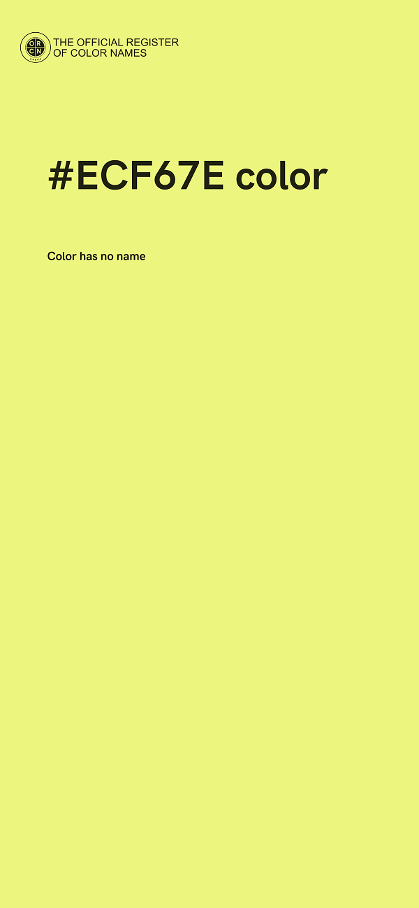#ECF67E color image