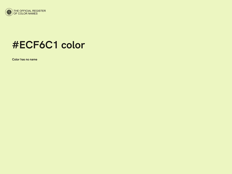 #ECF6C1 color image