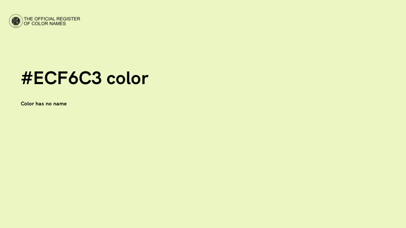 #ECF6C3 color image