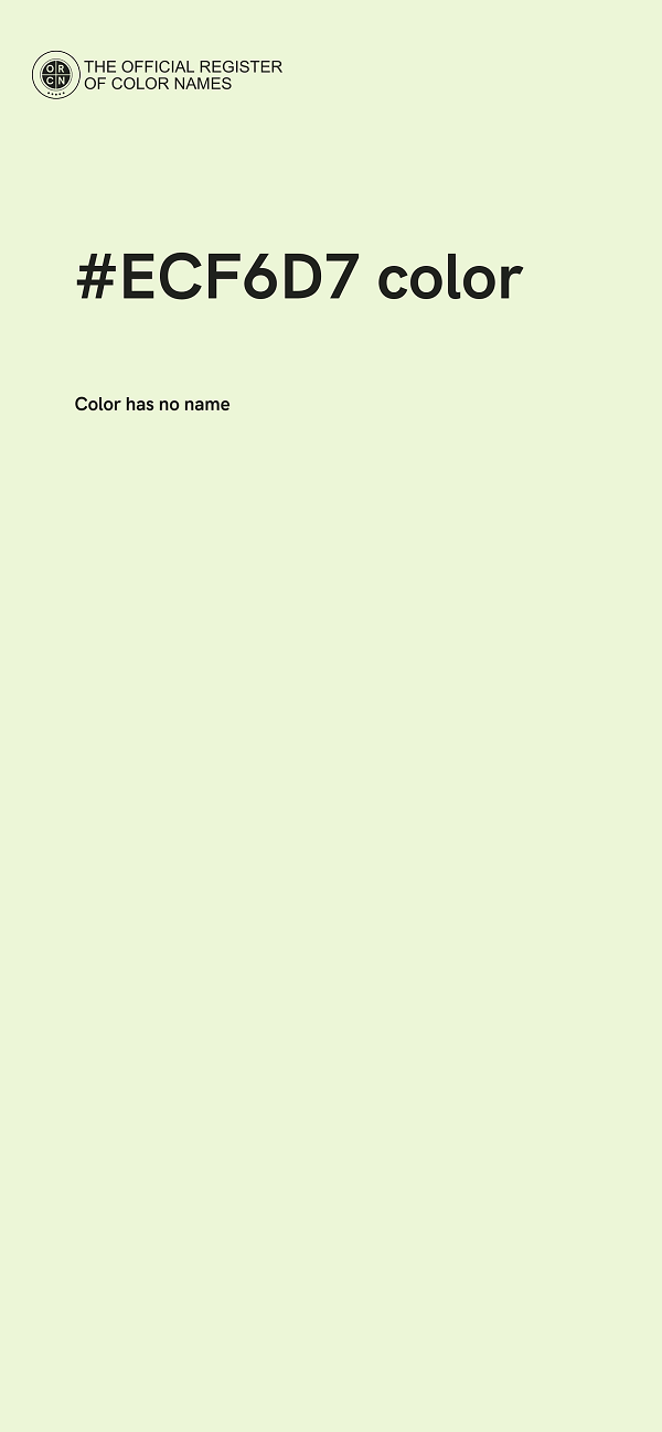 #ECF6D7 color image
