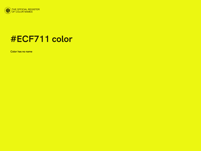 #ECF711 color image