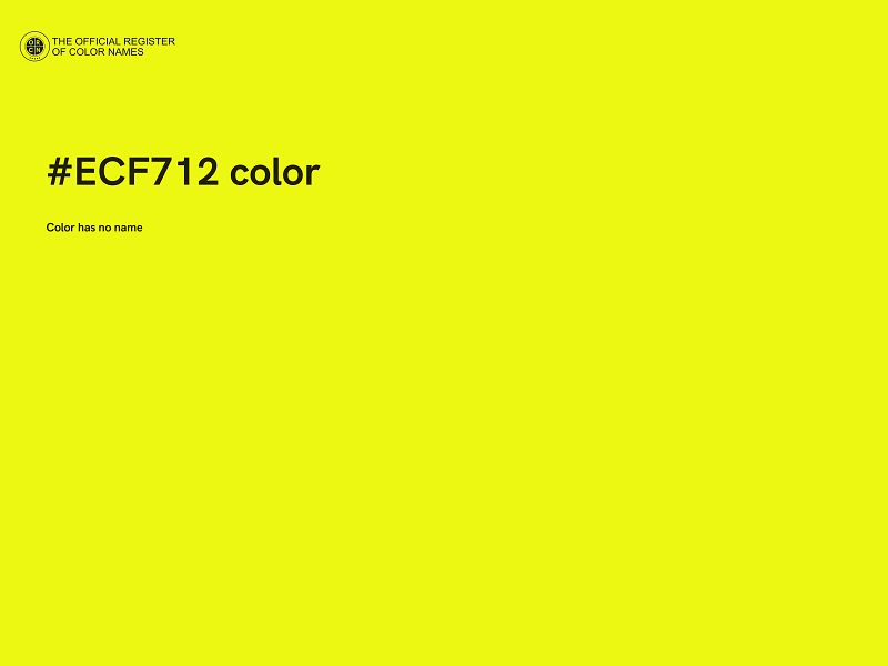 #ECF712 color image