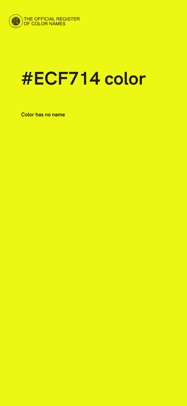 #ECF714 color image