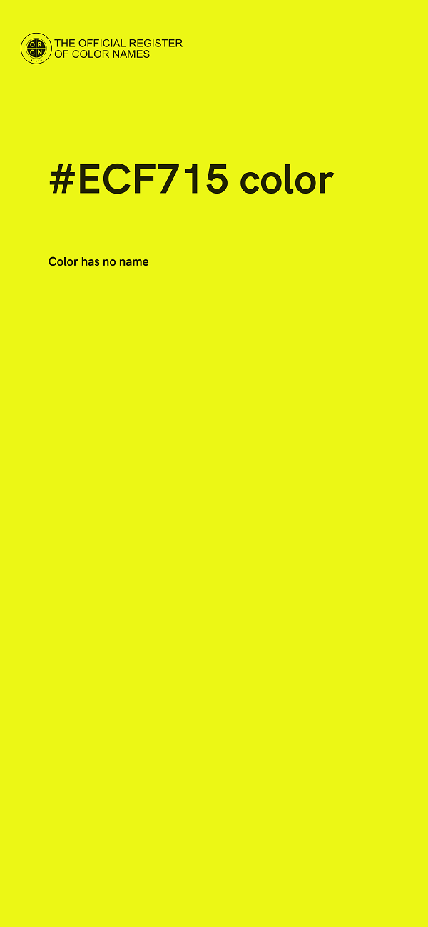 #ECF715 color image