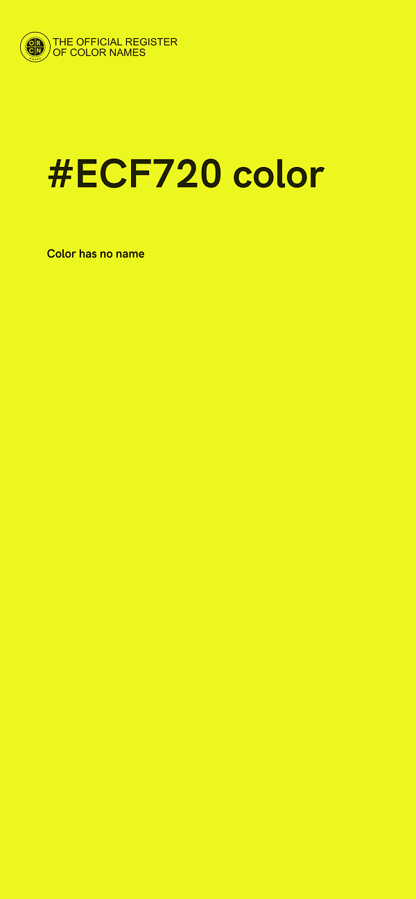 #ECF720 color image