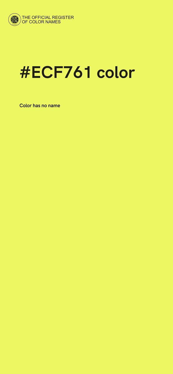 #ECF761 color image