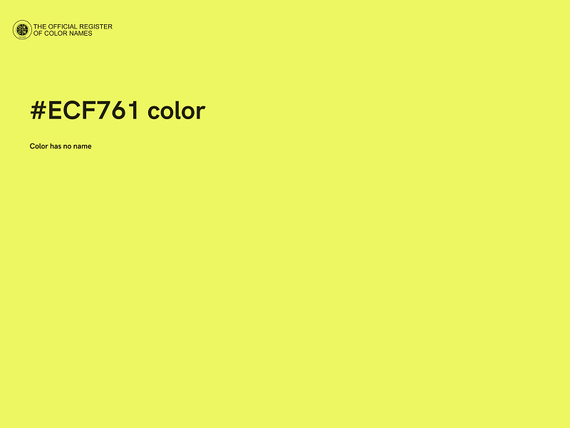#ECF761 color image