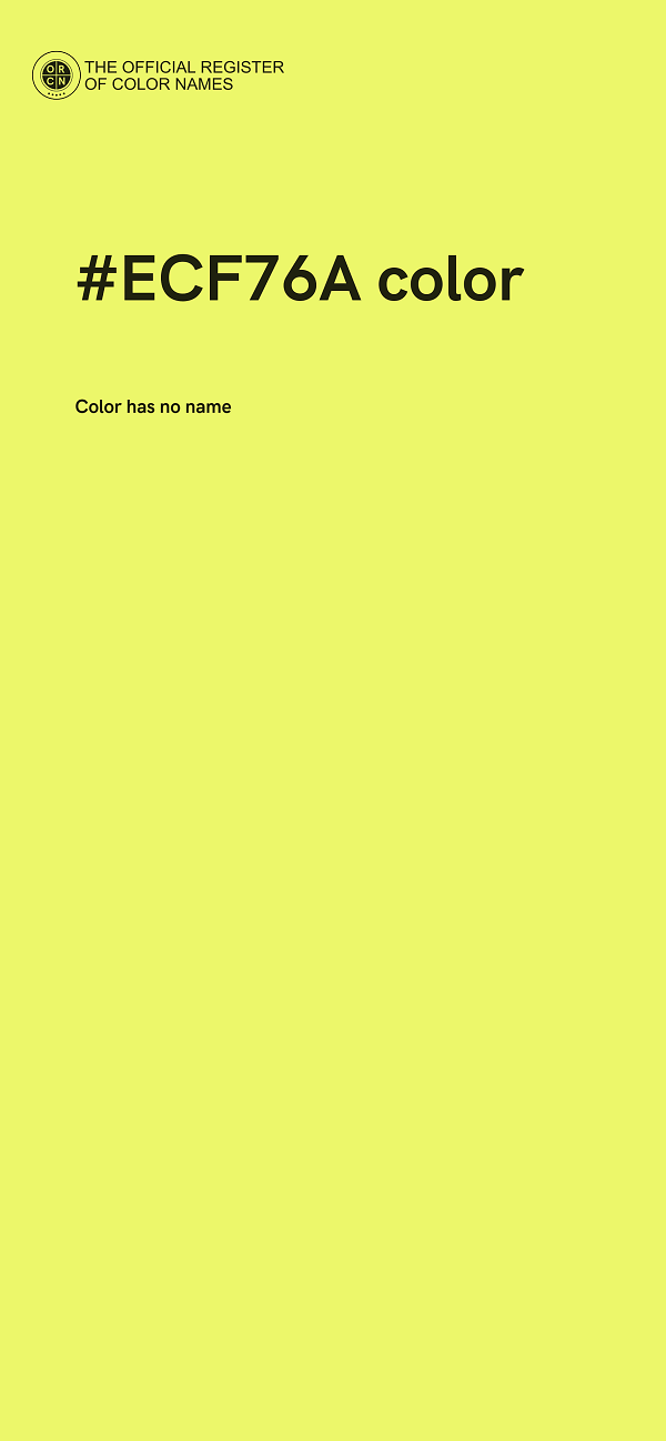 #ECF76A color image