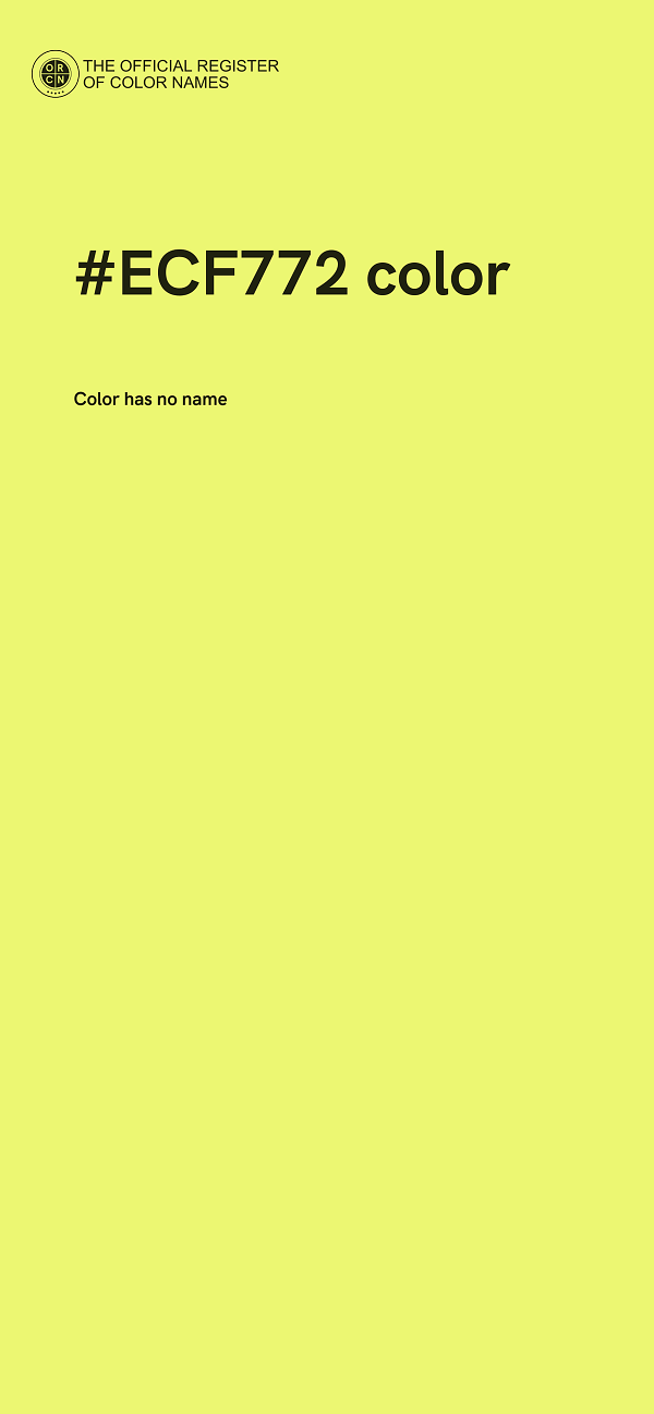 #ECF772 color image