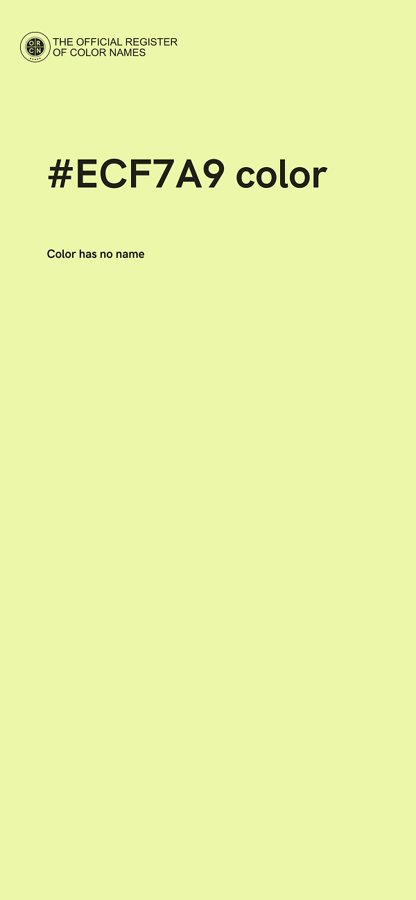 #ECF7A9 color image