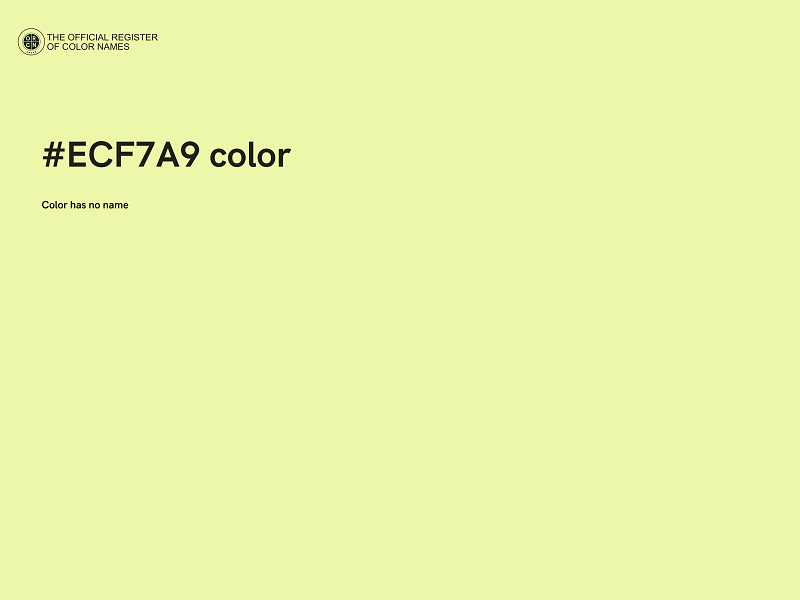 #ECF7A9 color image