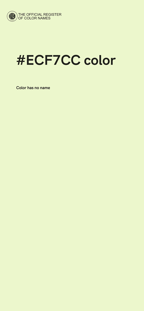 #ECF7CC color image