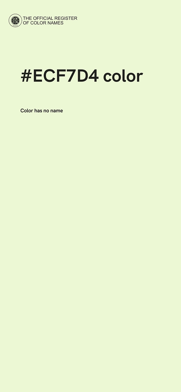 #ECF7D4 color image